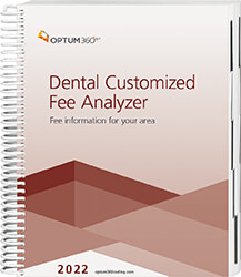 Dental Customized Fee Analyzer 2022 Book Cover